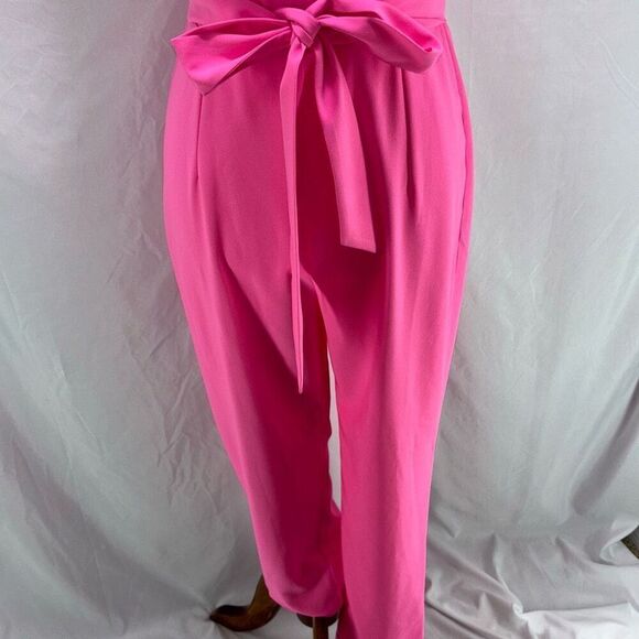 NWT Lilly Pulitzer Eppley Jumpsuit Prosecco Pink Sz 2 flutter/ruffle sleeve - Picture 4 of 11